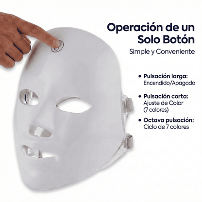 Máscara Facial LED Alora Pro [7 Colores]